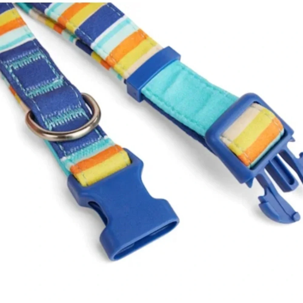 NWT Artist Striped Dog Collar M
